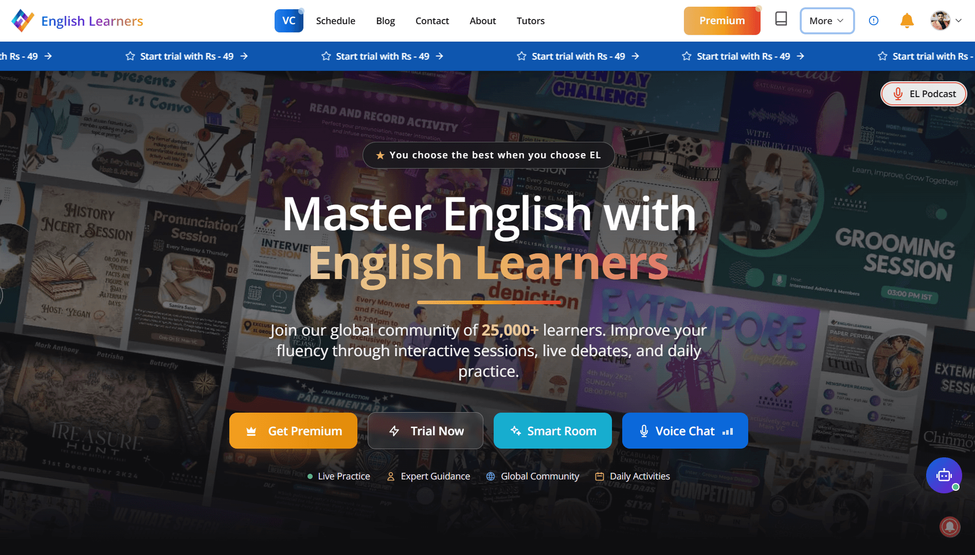English Learners website