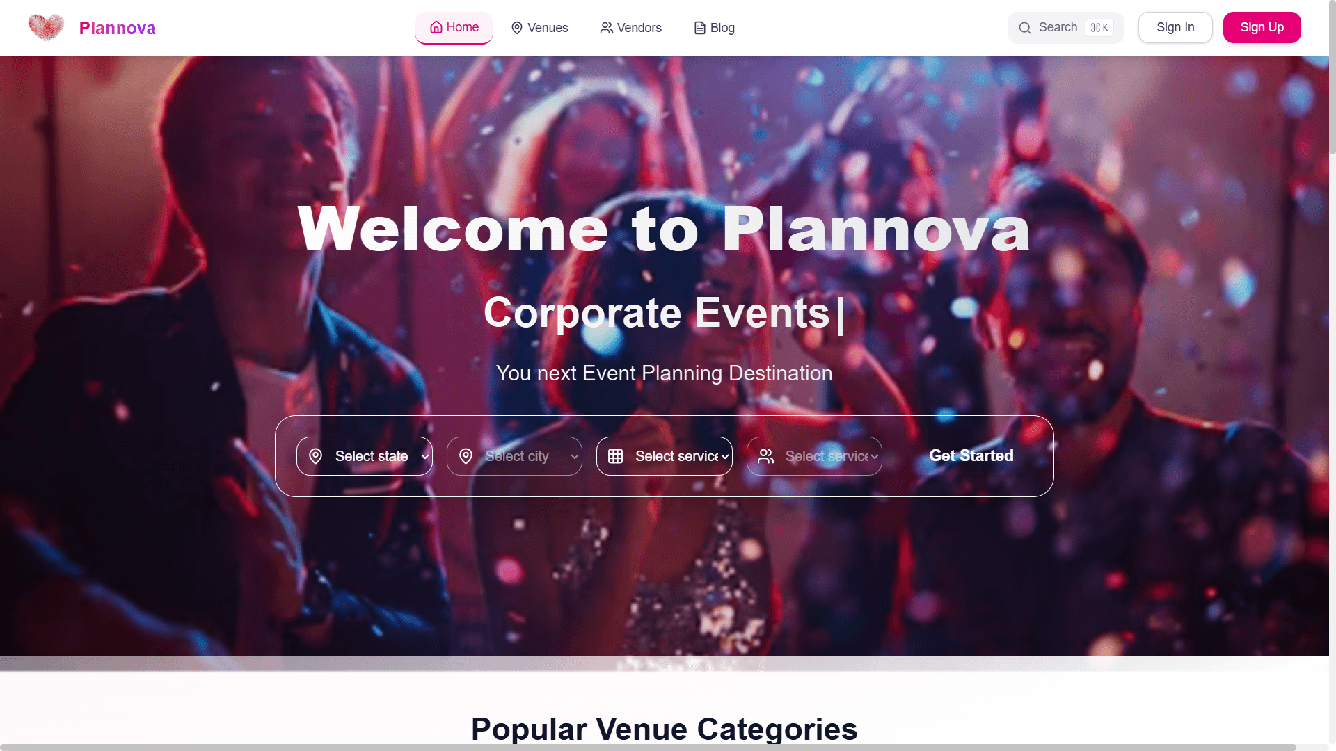Plannova website